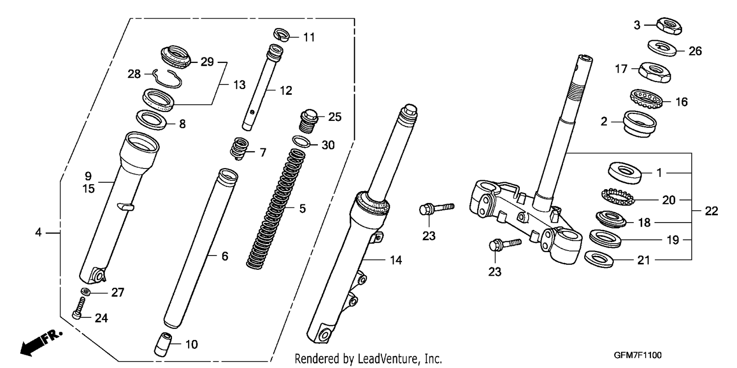STEERING STEM/FRONT FORK