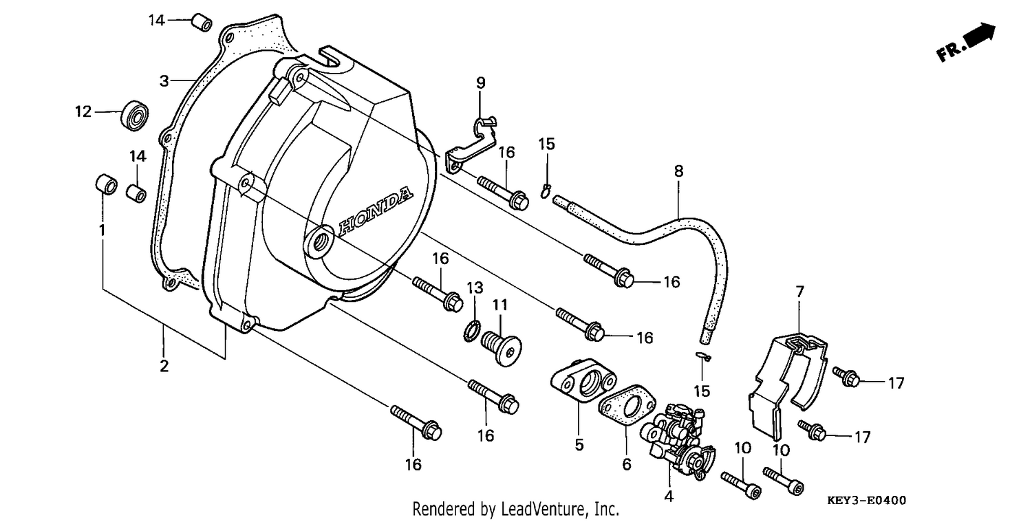RIGHT CRANKCASE COVER/ OIL PUMP