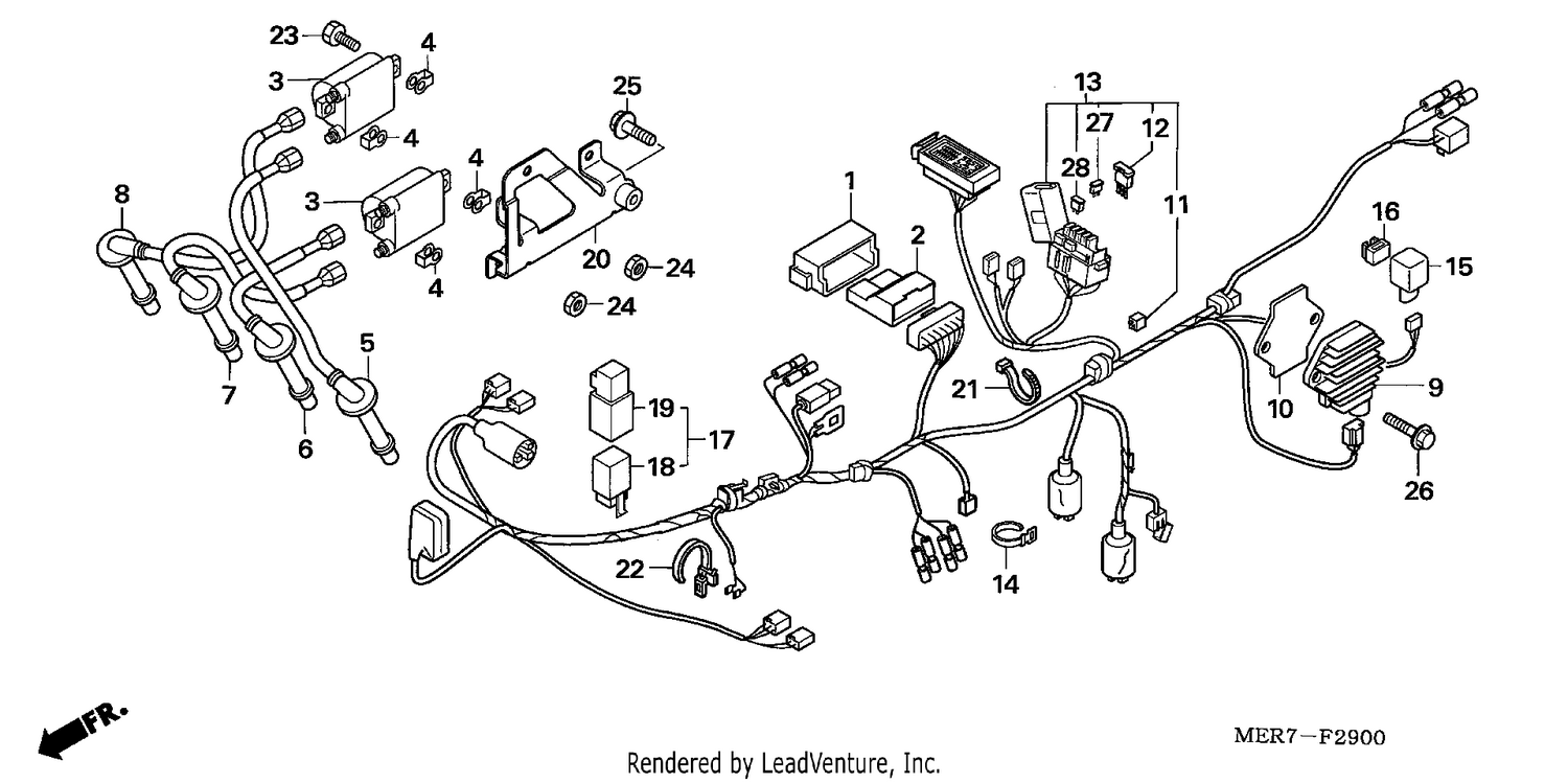 WIRE HARNESS (CBF600S6/SA6)