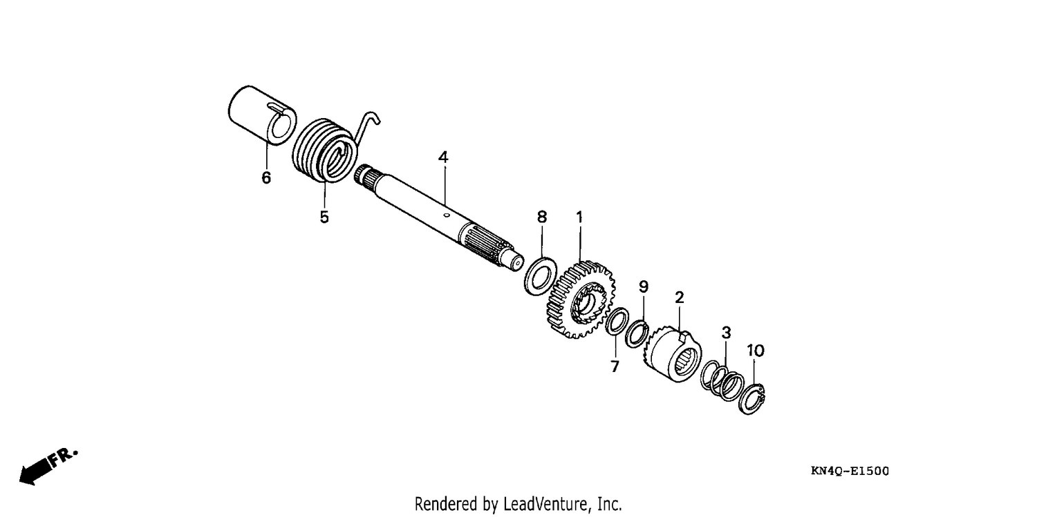 KICK STARTER SPINDLE