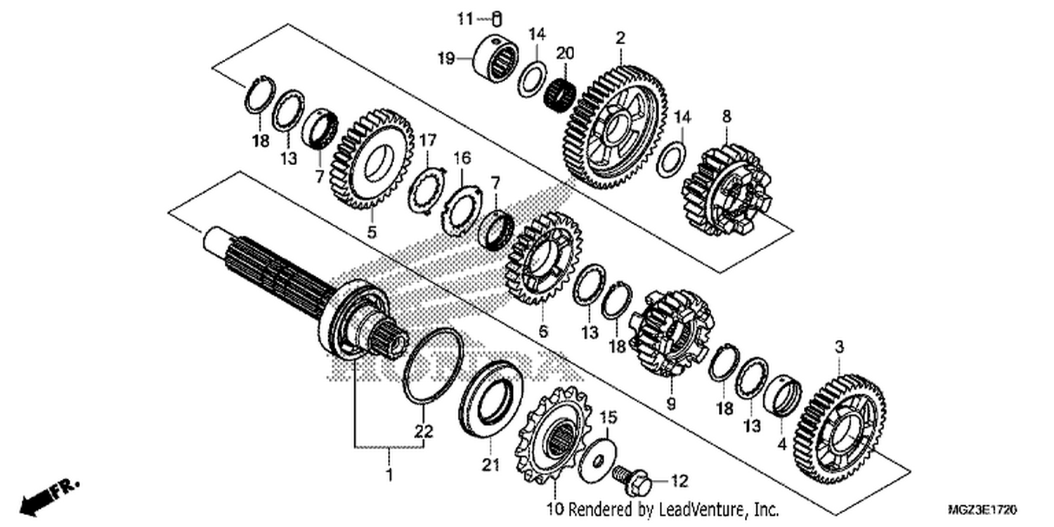  20 TRANSMISSION (COUNTERSHAFT)