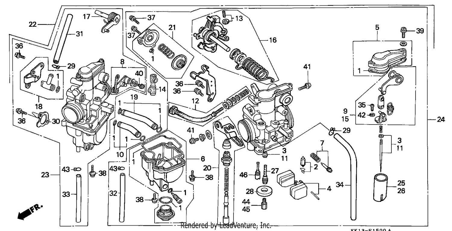 CARBURETOR (XR250RE/RF)