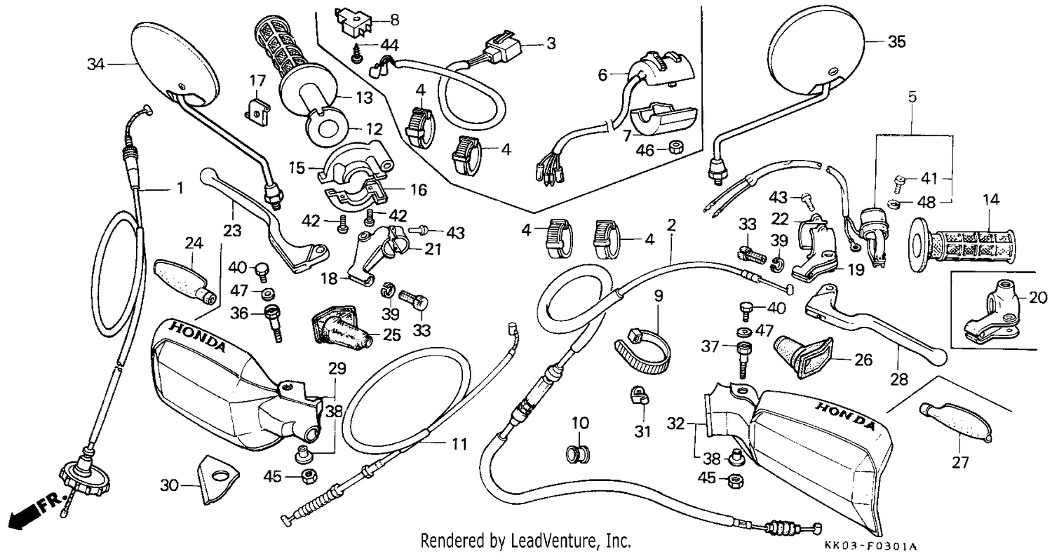 HANDLE LEVER/SWITCH/CABLE (2)