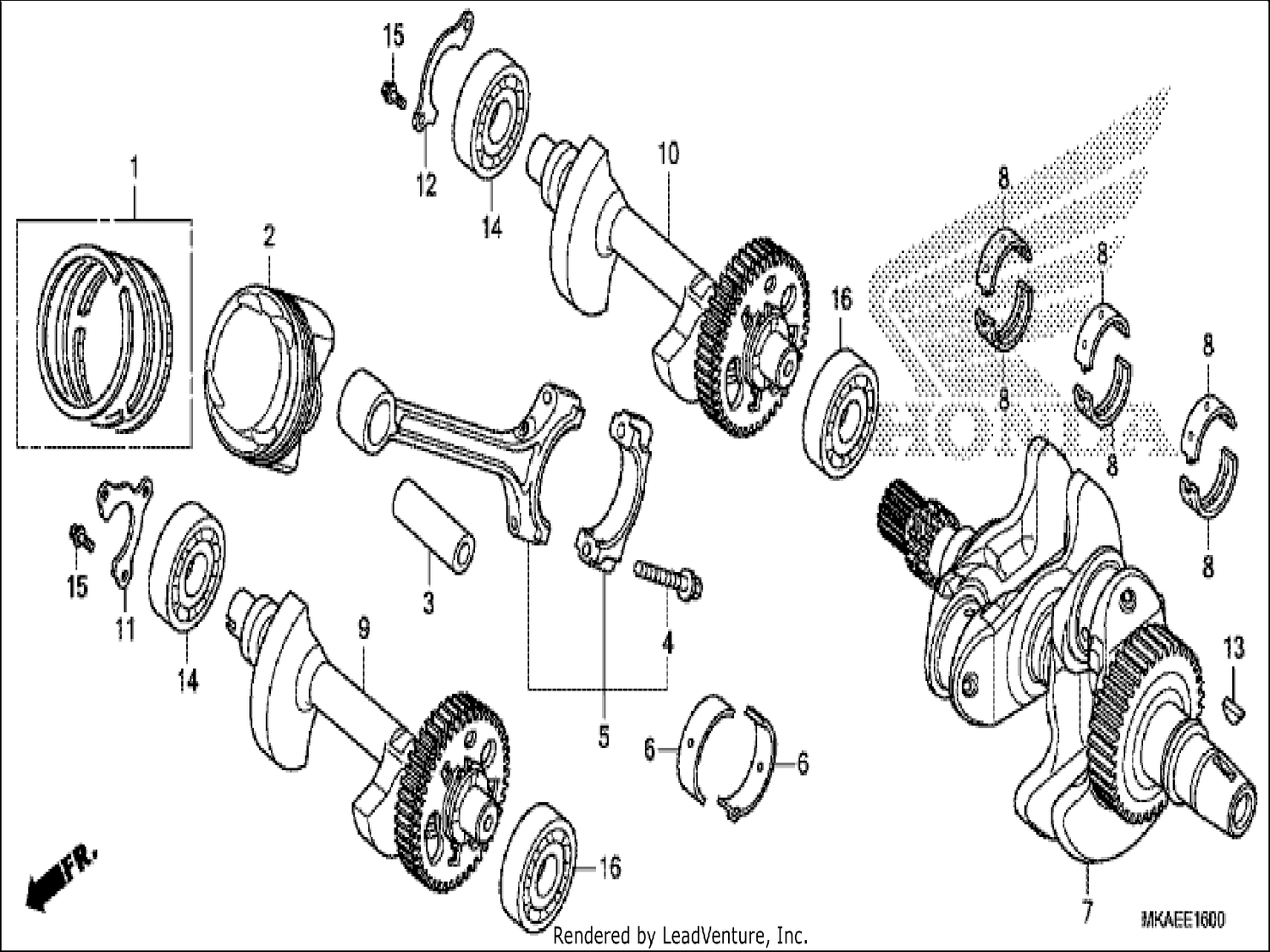  CRANKSHAFT/PISTON