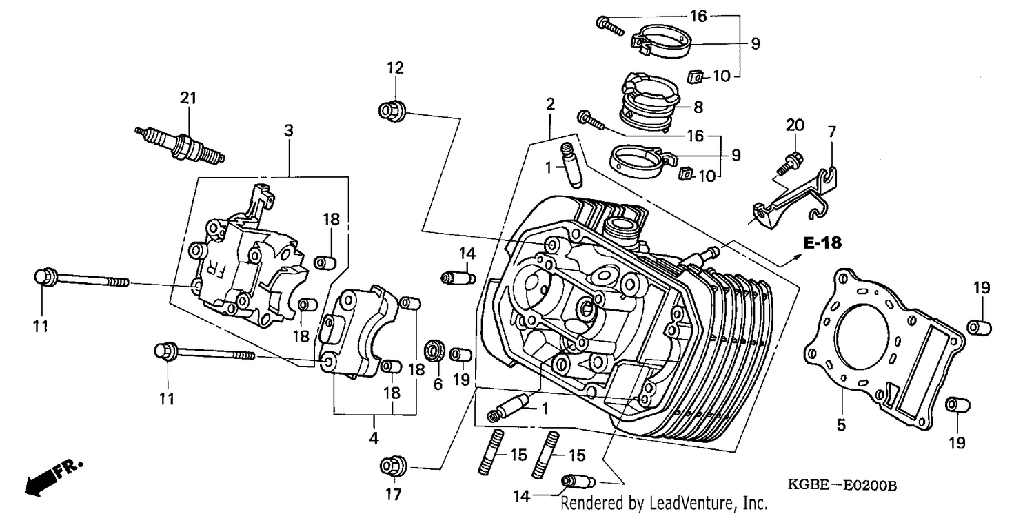 FRONT CYLINDER HEAD