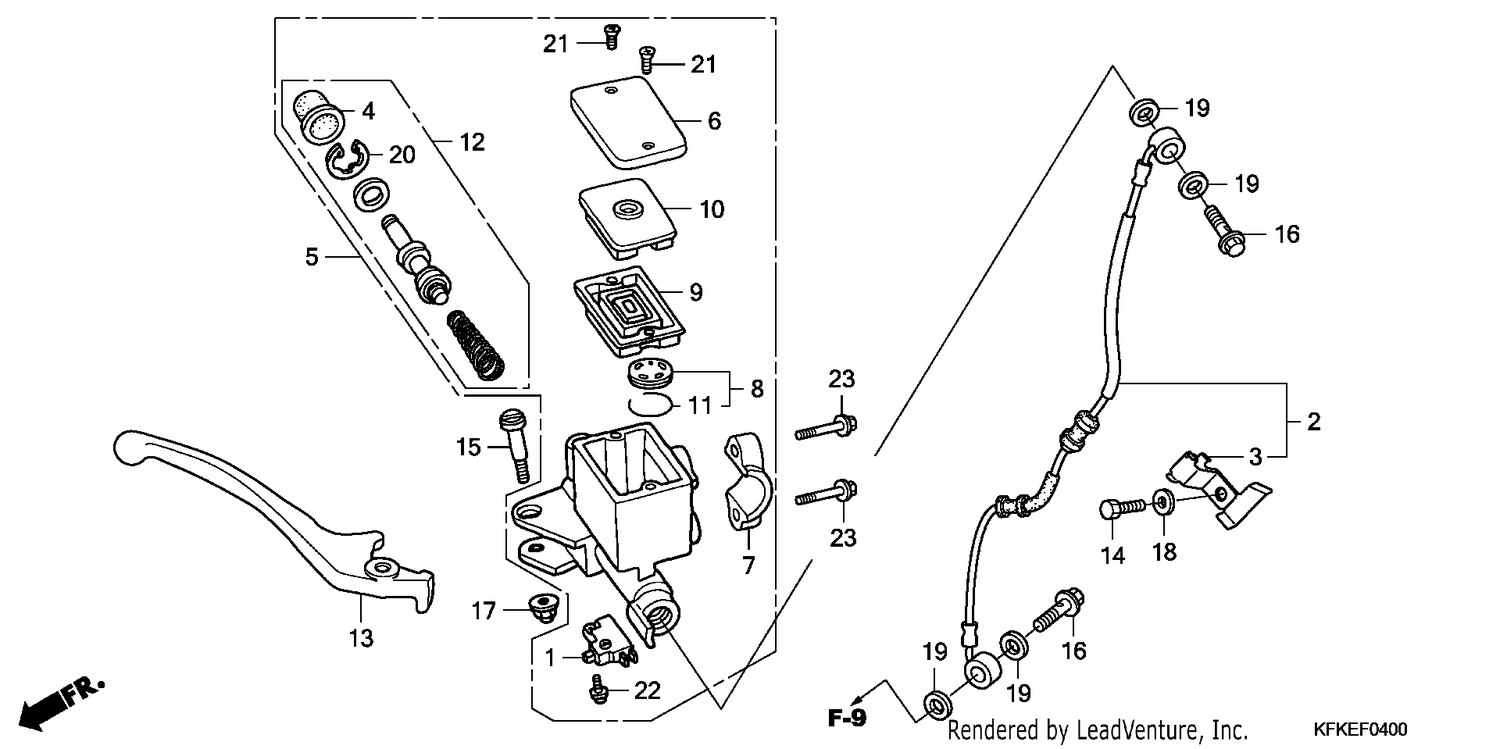 FRONT BRAKE MASTER CYLINDER