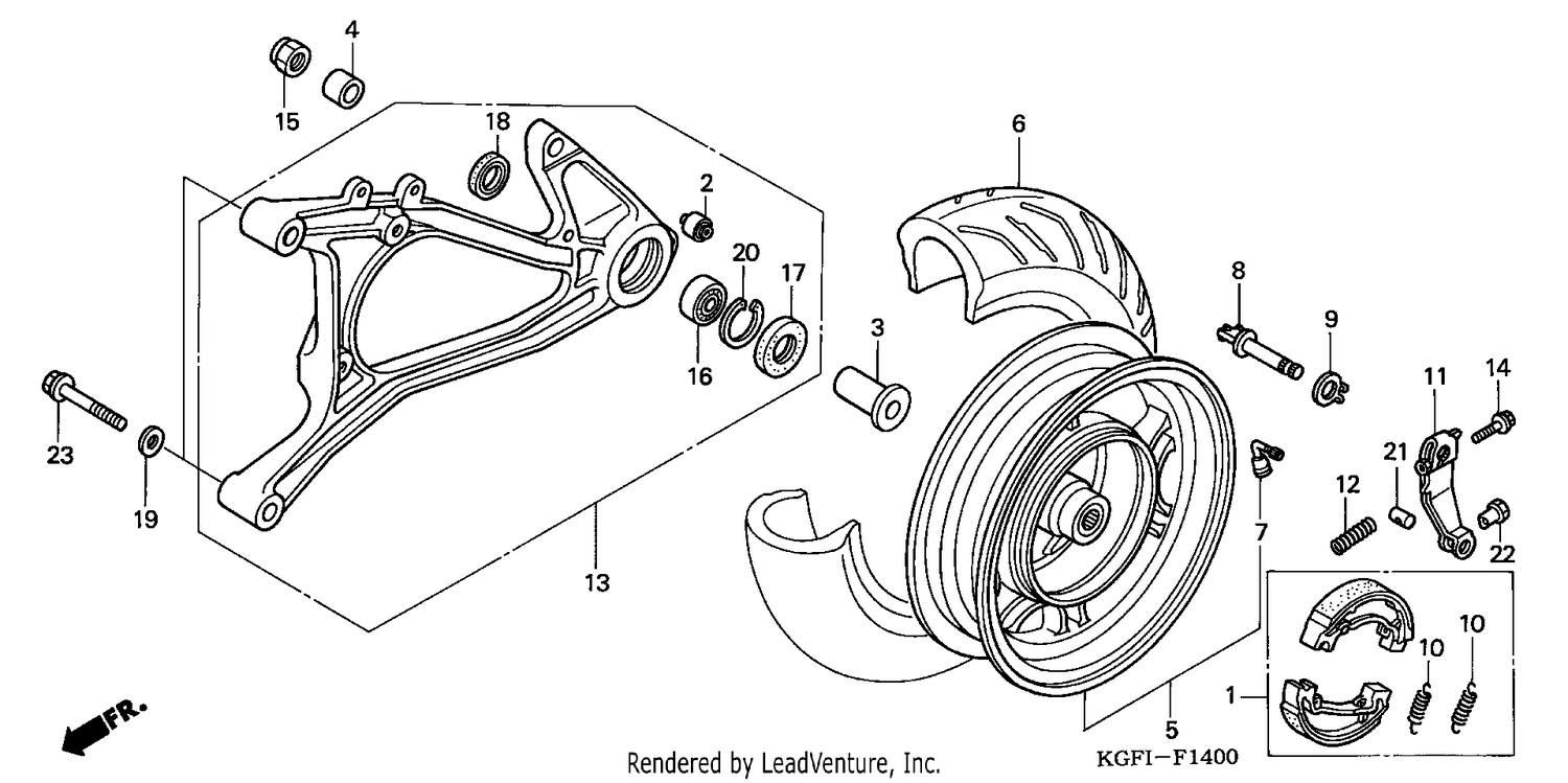 REAR WHEEL/SWINGARM