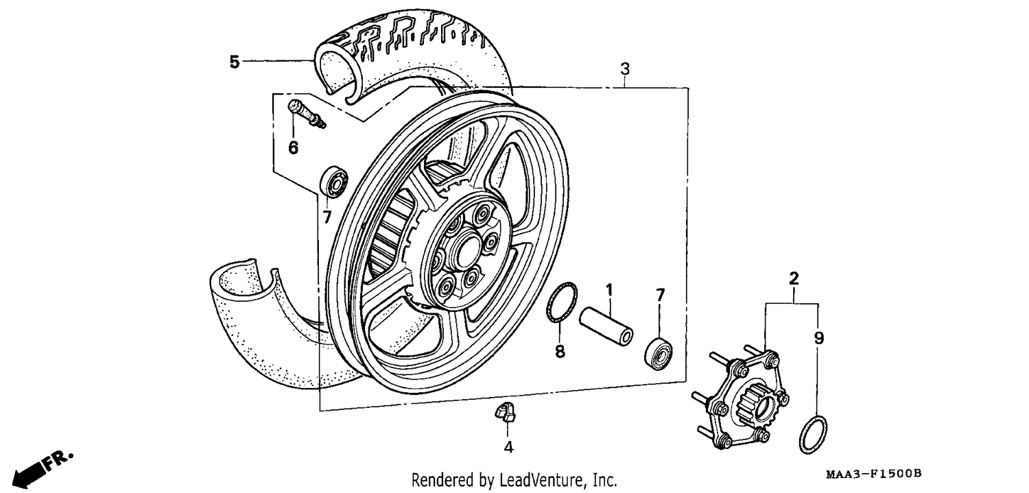 REAR WHEEL (VT1100C)