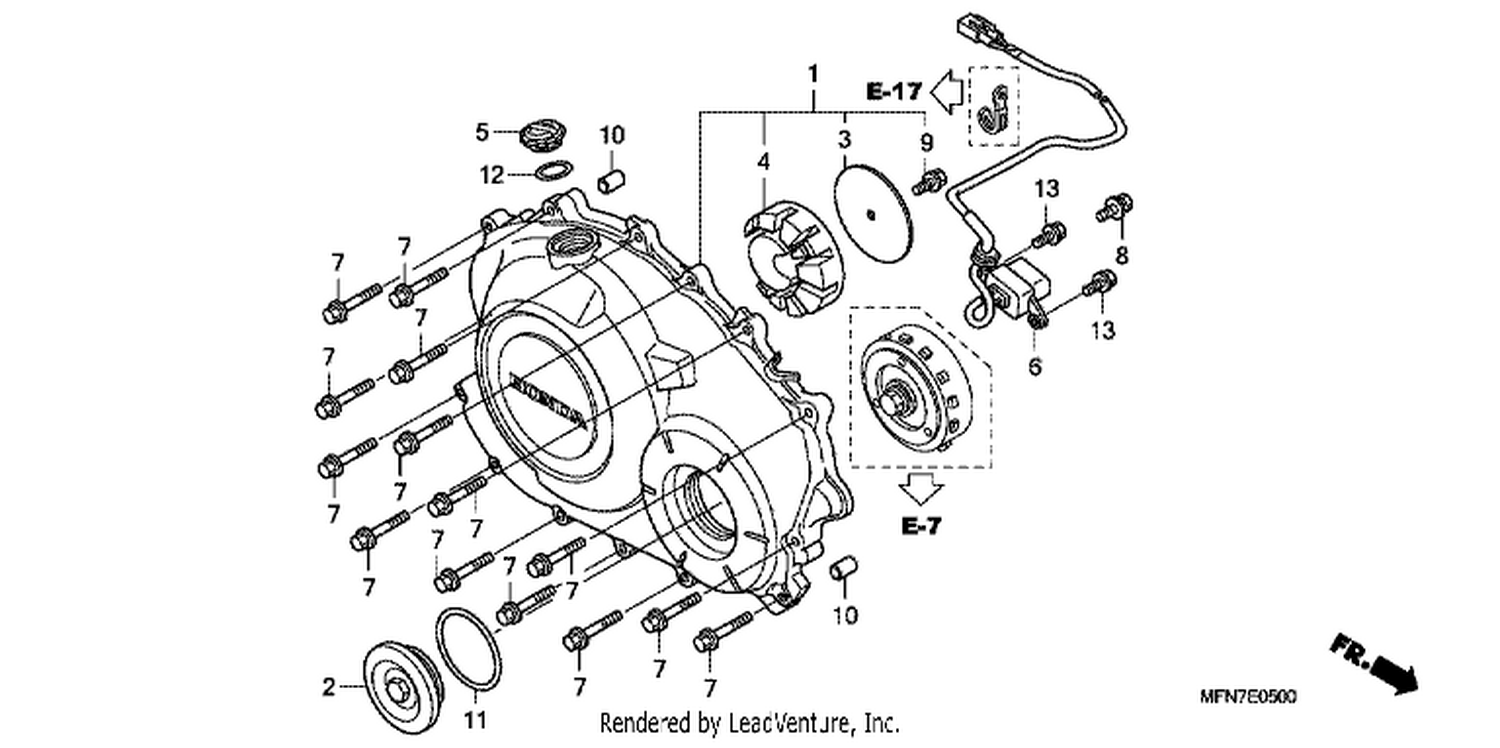  RI GHT CRANKCASE COVER