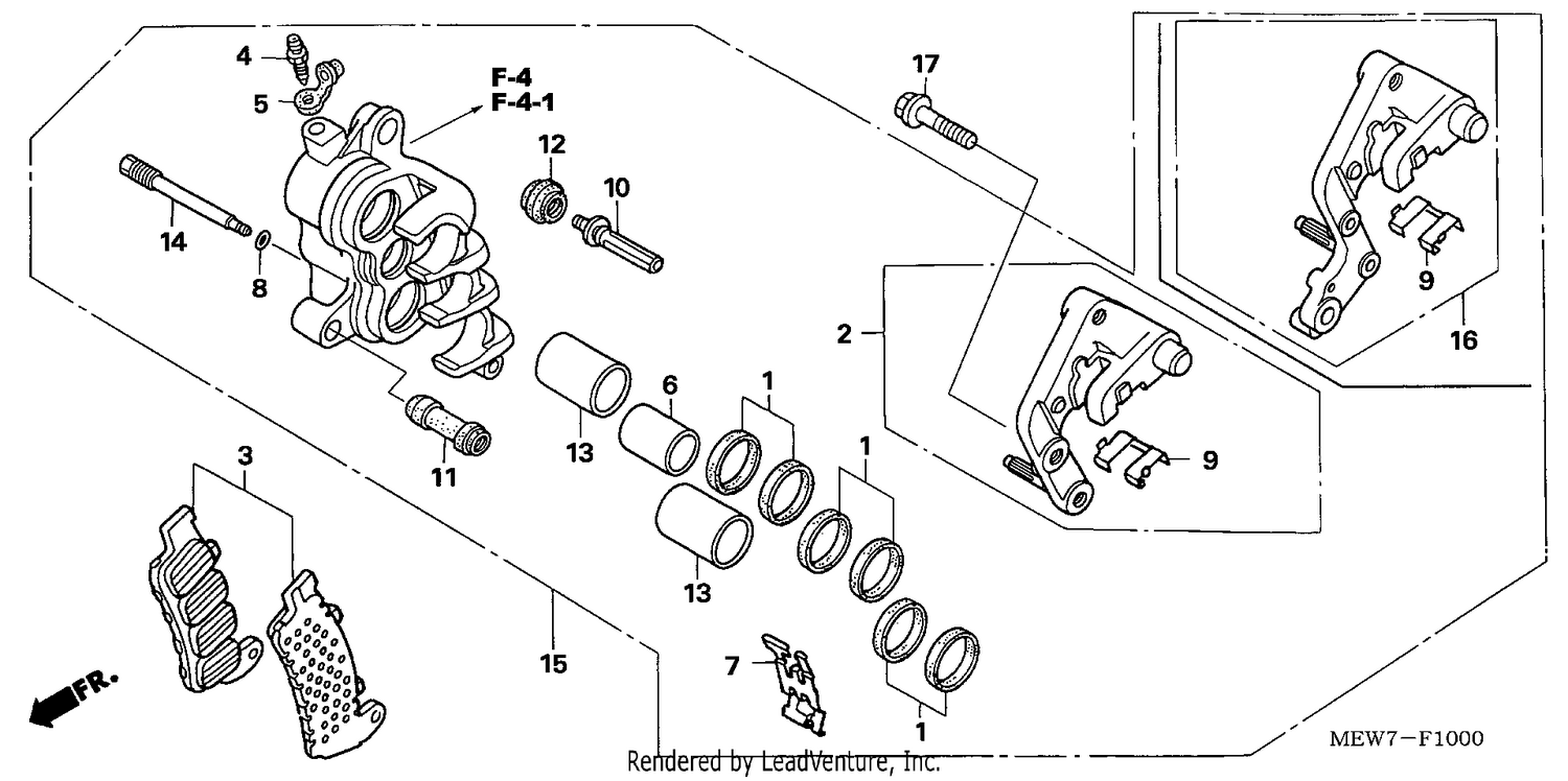 R. FRONT BRAKE CALIPER
