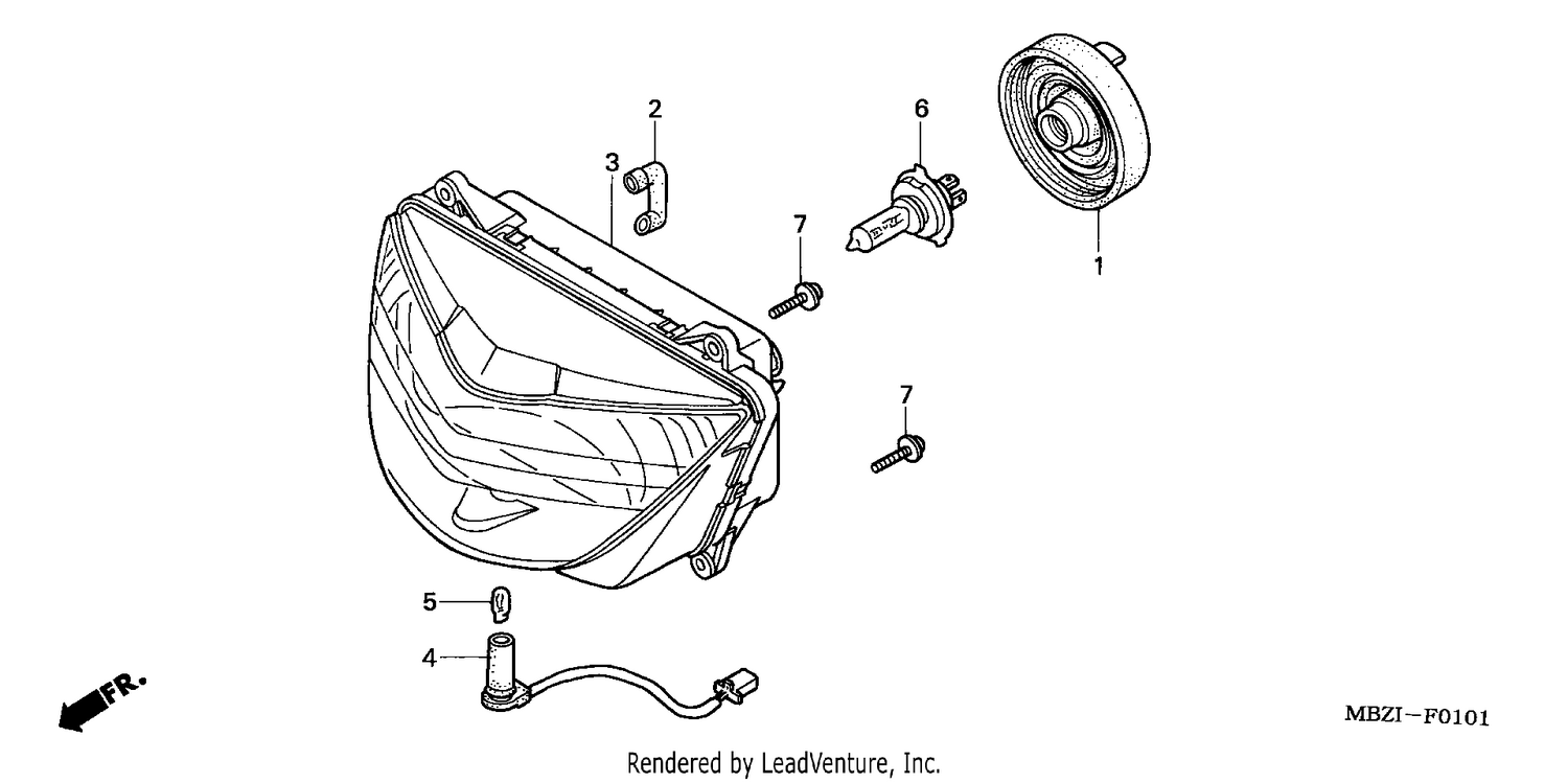 HEADLIGHT (CB600F22)
