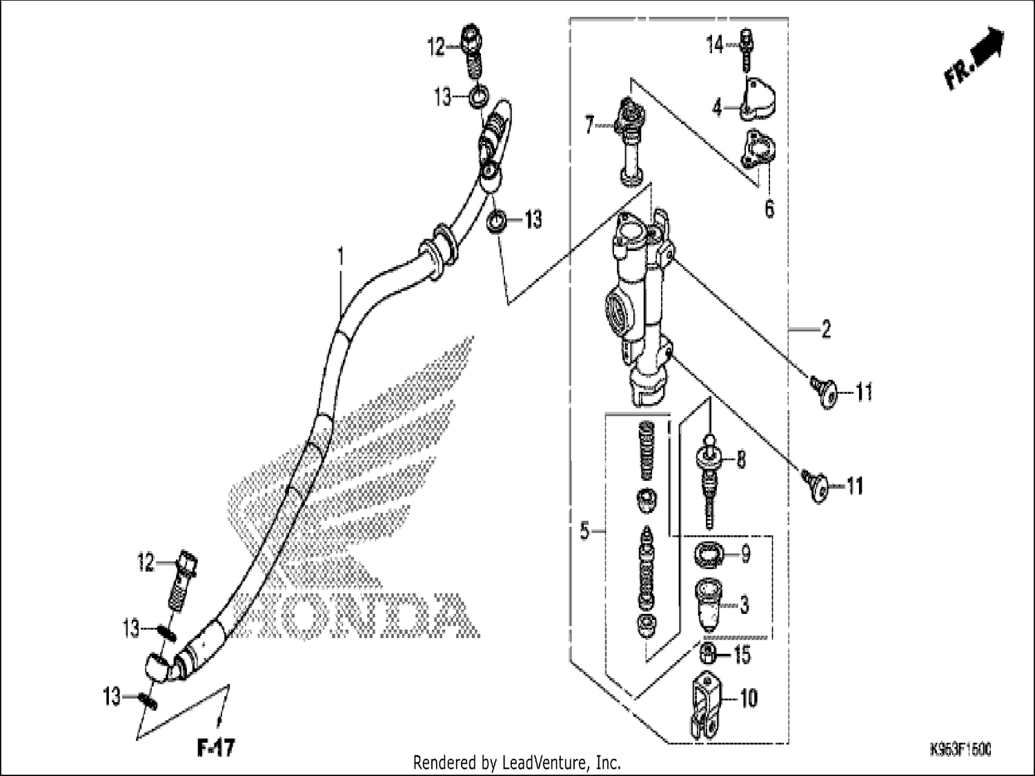  REAR BRAKE MASTER CYLINDER