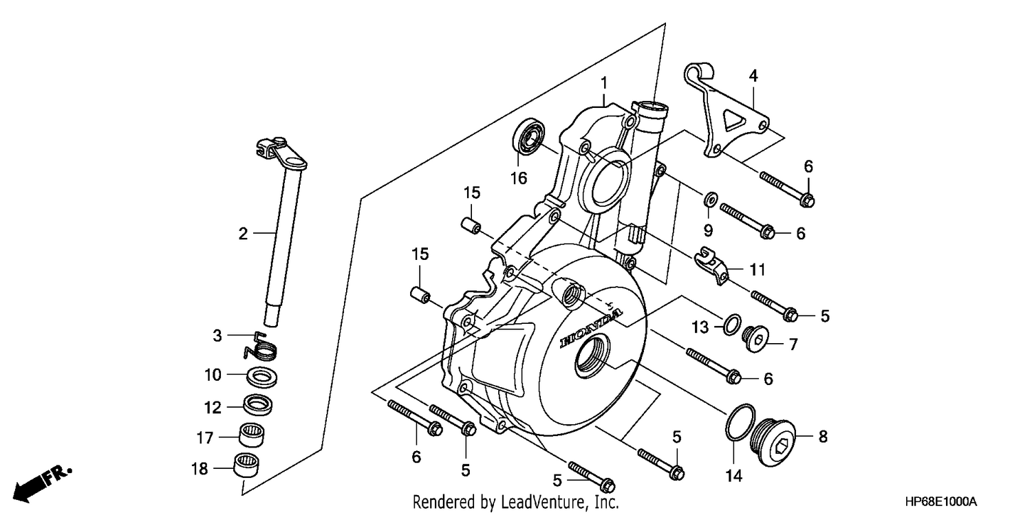 LEFT CRANKCASE COVER