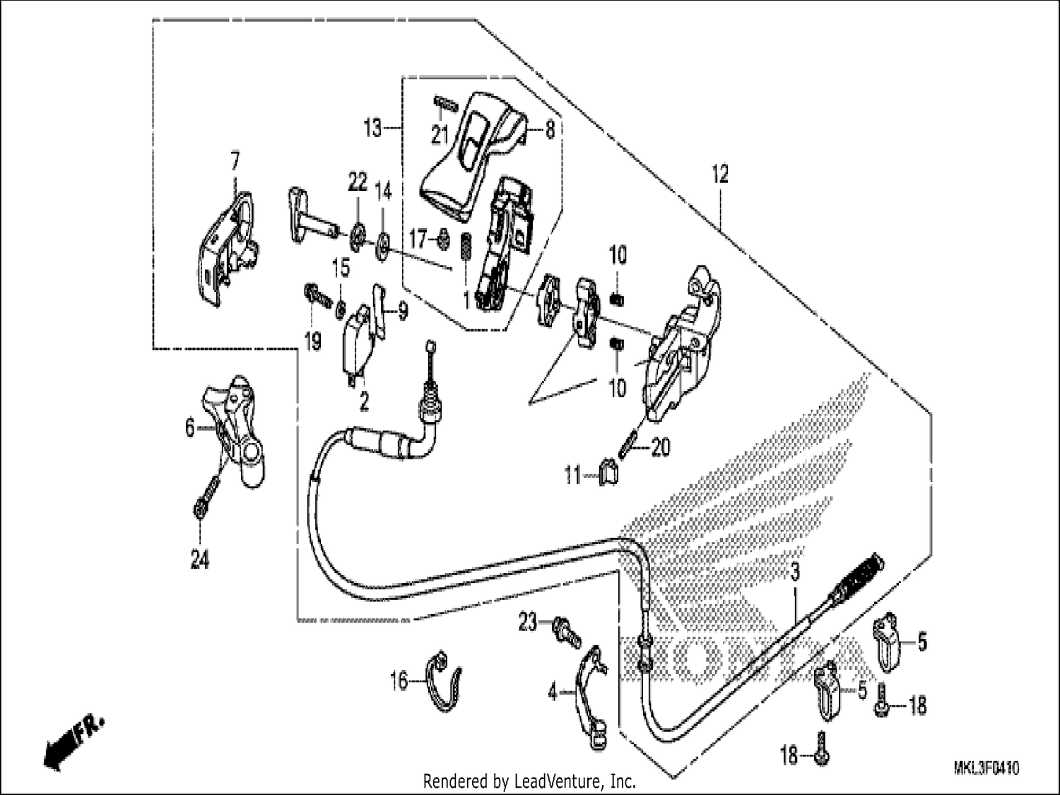  10 PARKING BRAKE LEVER