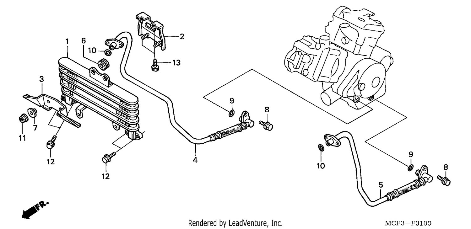 OIL COOLER (VTR1000SPY/1)