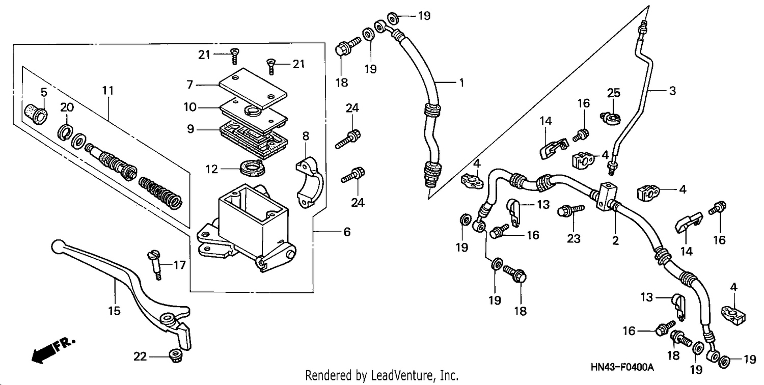 FR. BRAKE MASTER CYLINDER
