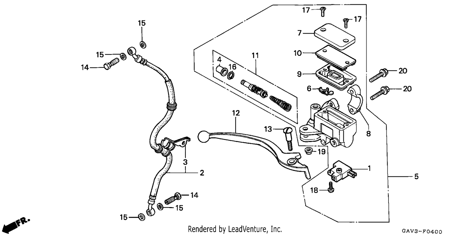 FRONT BRAKE MASTER CYLINDER