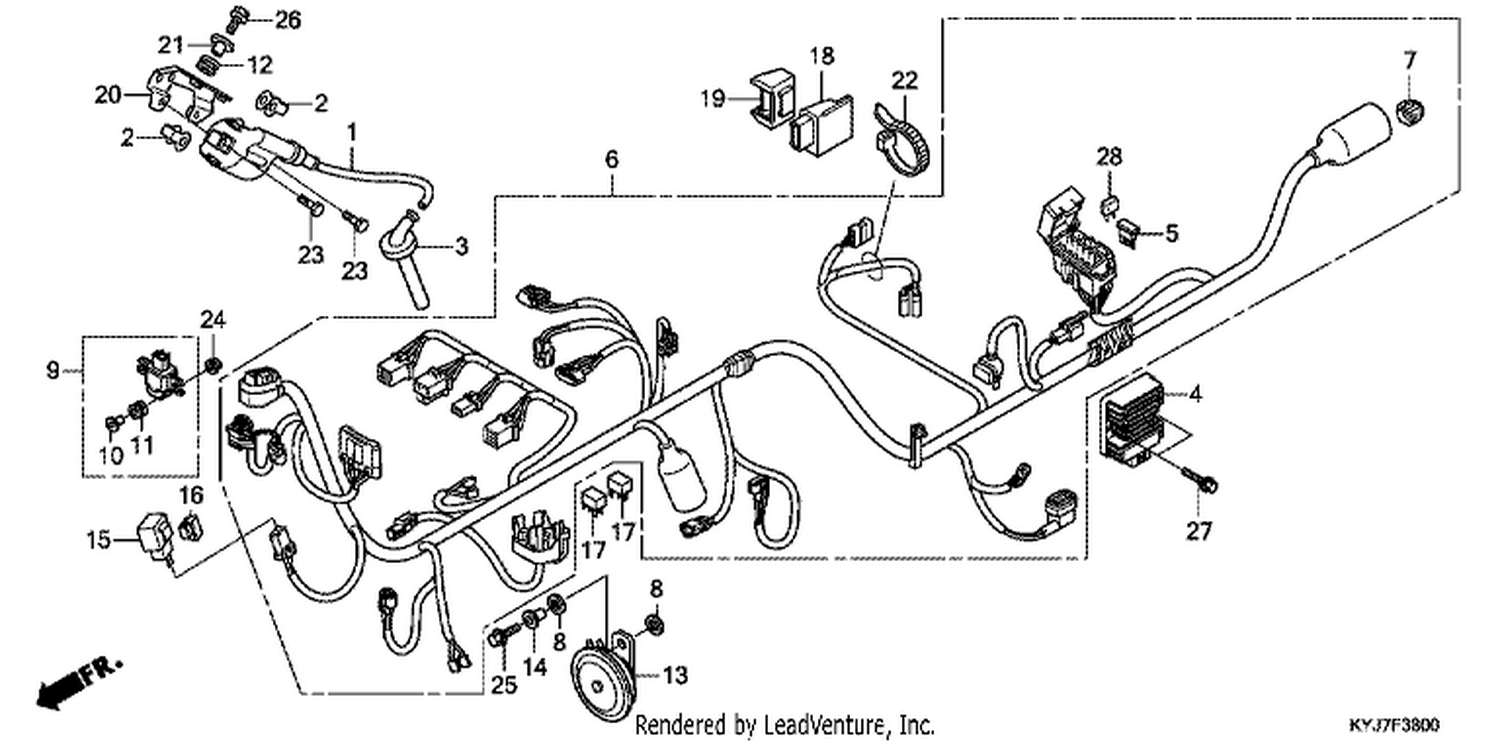  WIRE HARNESS (CBR250R)