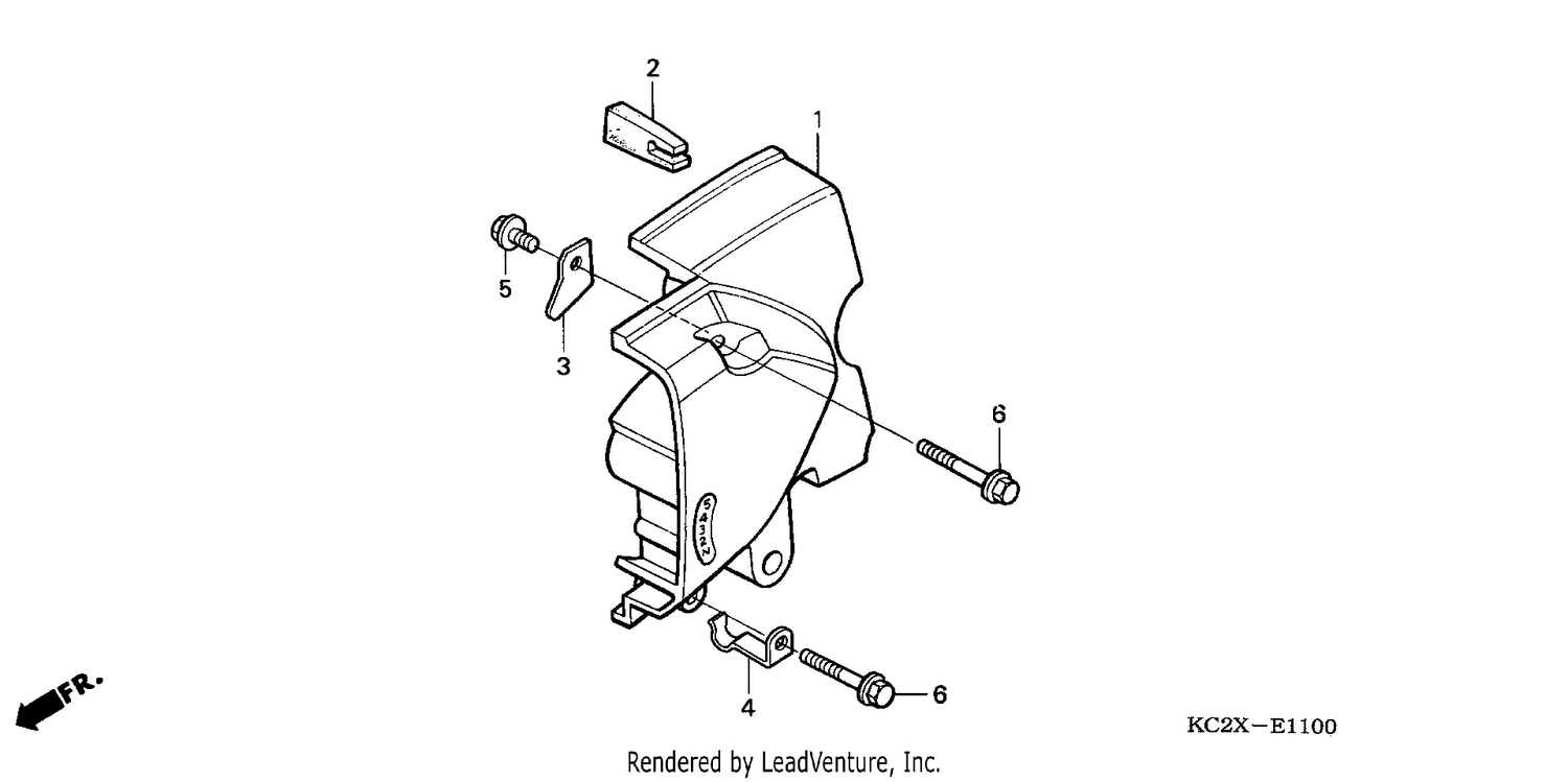 LEFT REAR CRANKCASE COVER