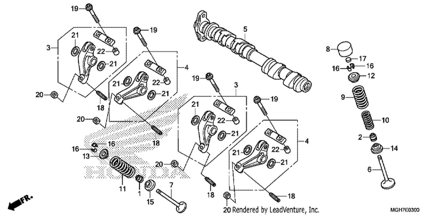  CAMSHAFT/ VALVE (FRONT)