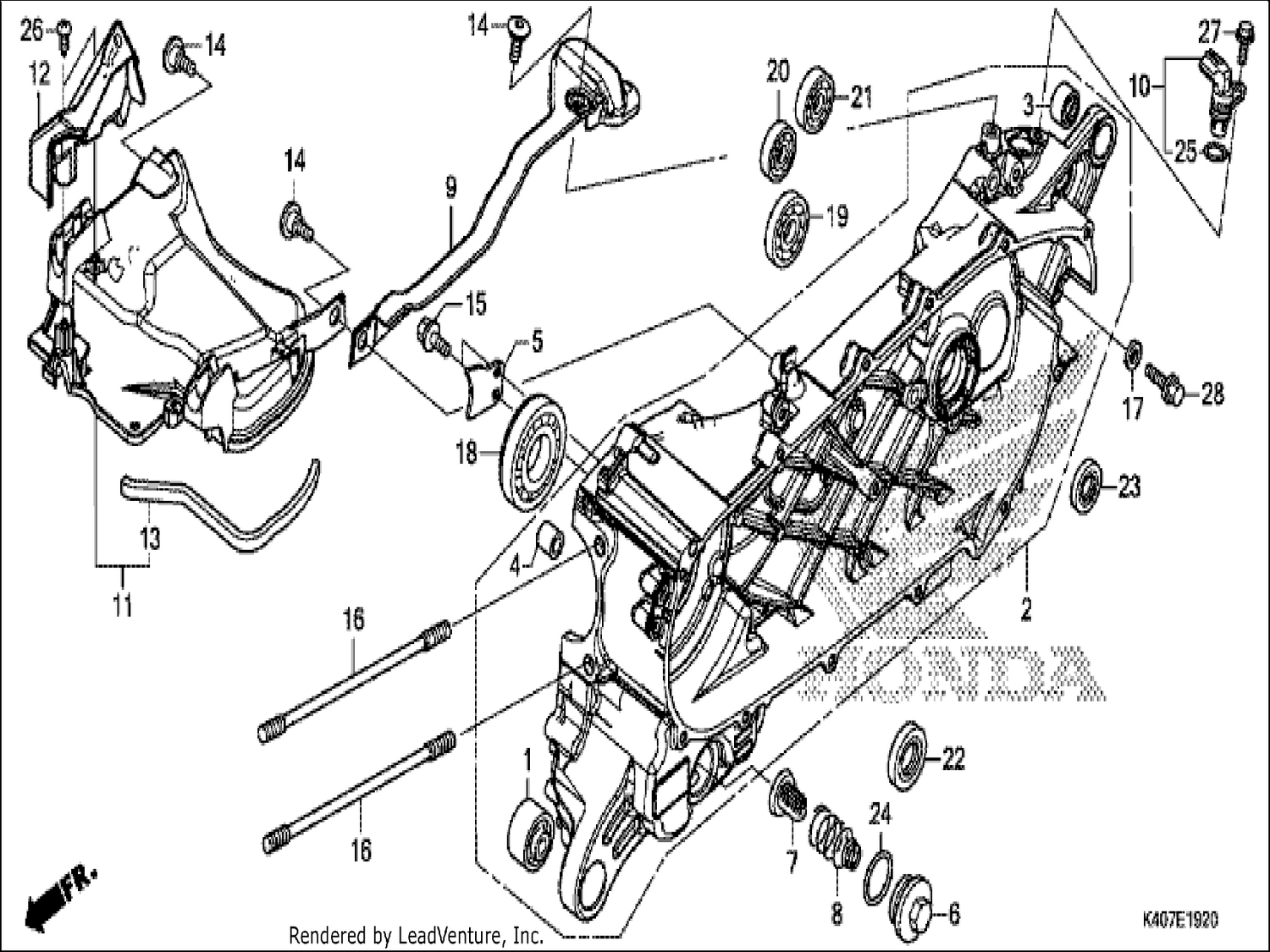  20 LEFT CRANKCASE