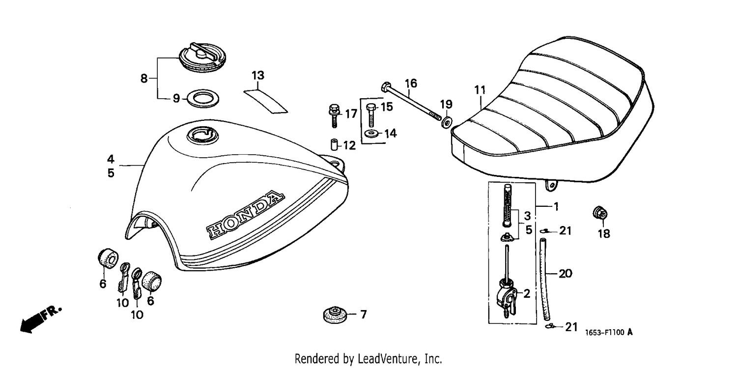 FUEL TANK/SEAT (Z50J)
