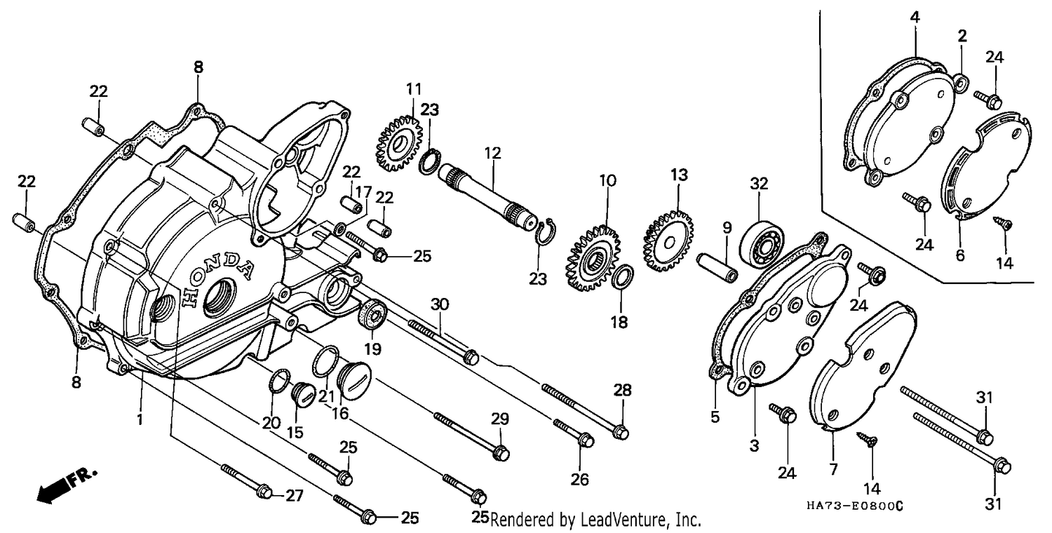 LEFT CRANKCASE COVER