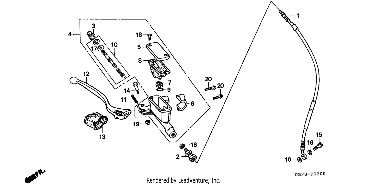 FR. BRAKE MASTER CYLINDER (1)