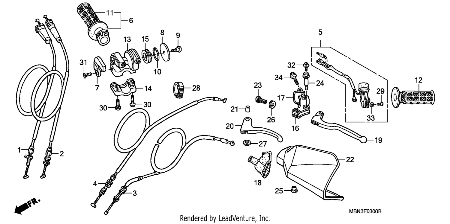 HANDLE LEVER/SWITCH/ CABLE (CM)