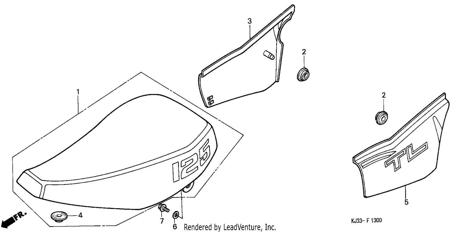 SEAT/SIDE COVER (TL125D)