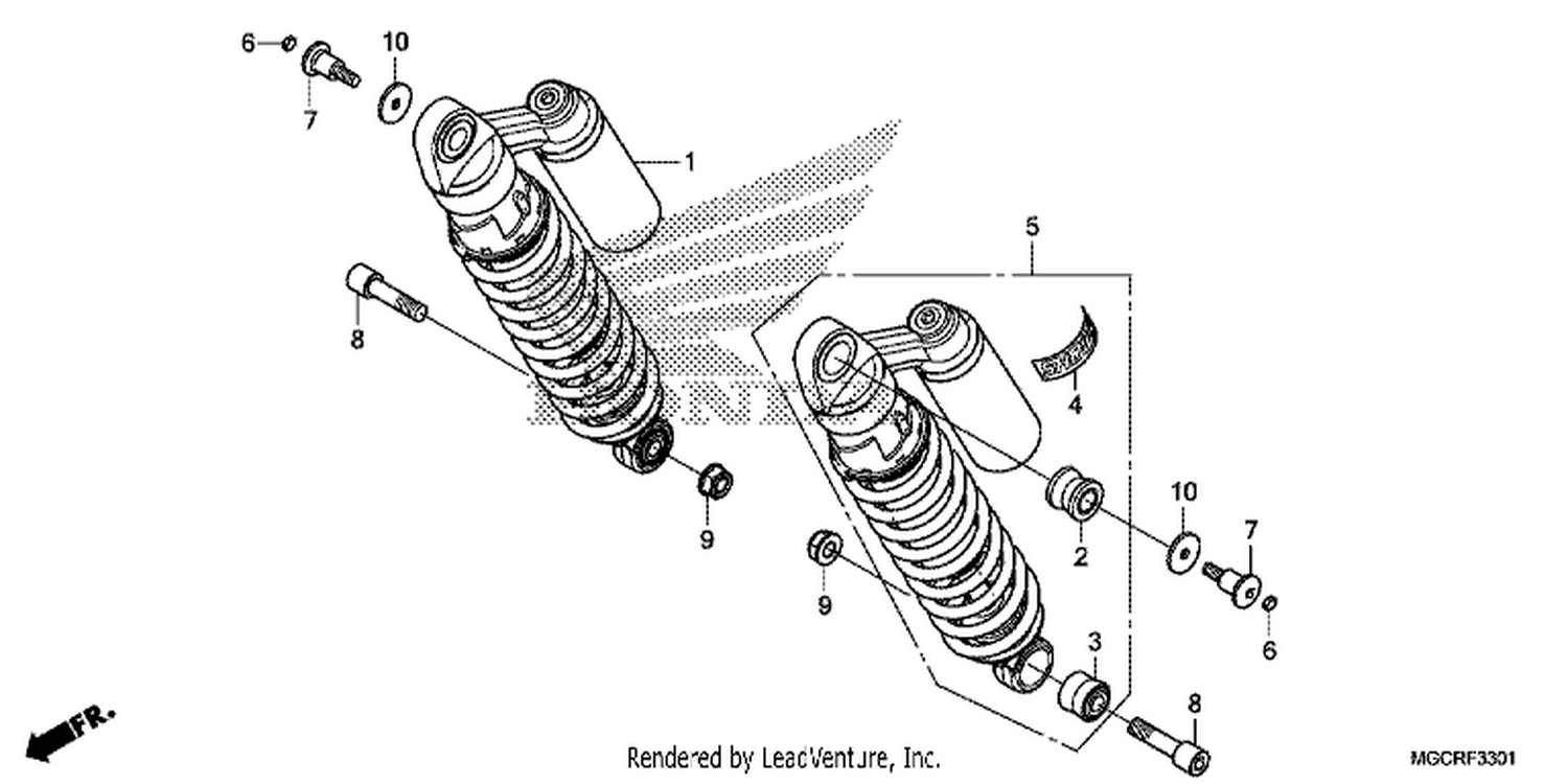  1 REAR CUSHION (CB1100NA/NAD)