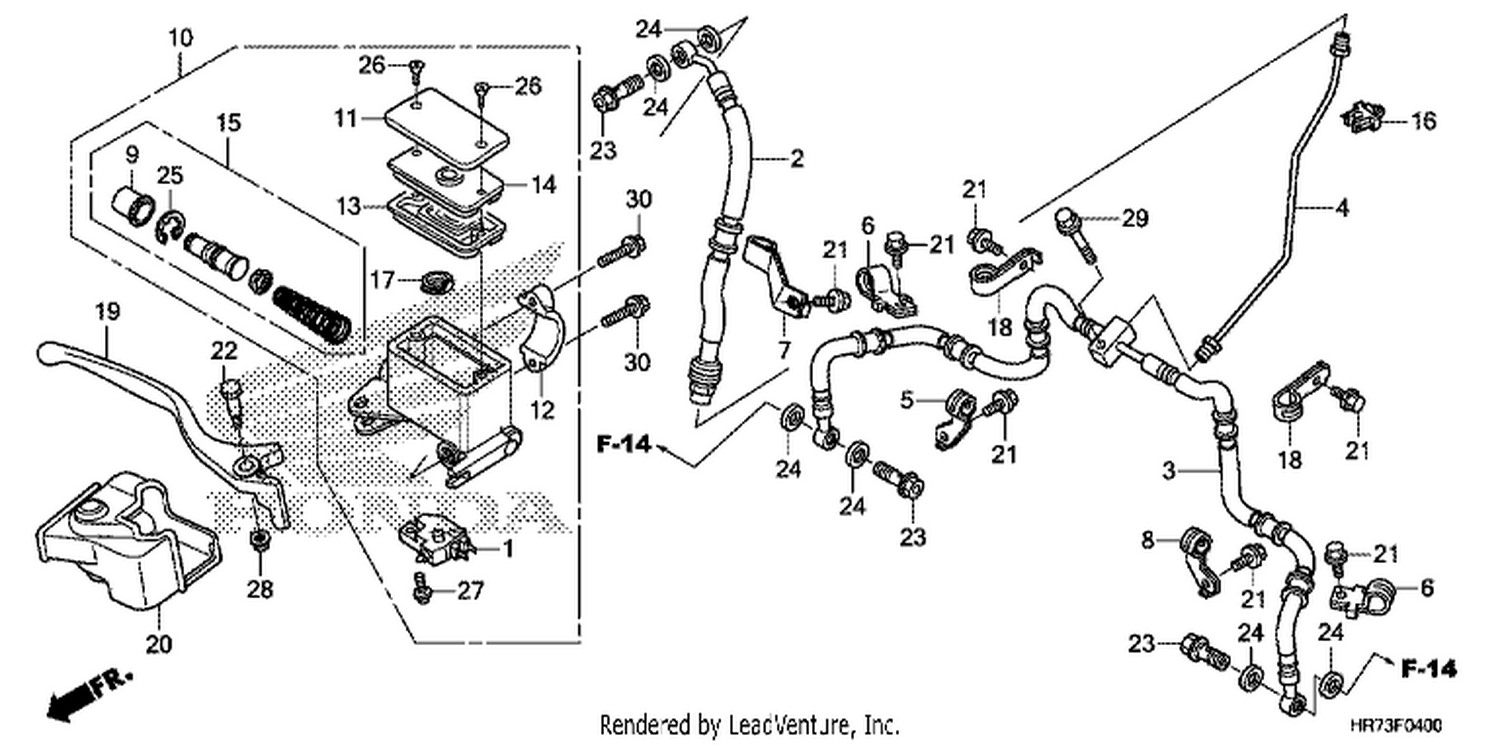  FR. BRAKE MASTER CYLINDER