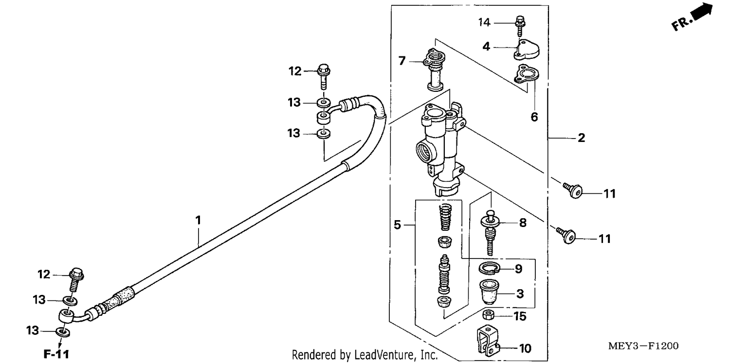 RR. BRAKE MASTER CYLINDER