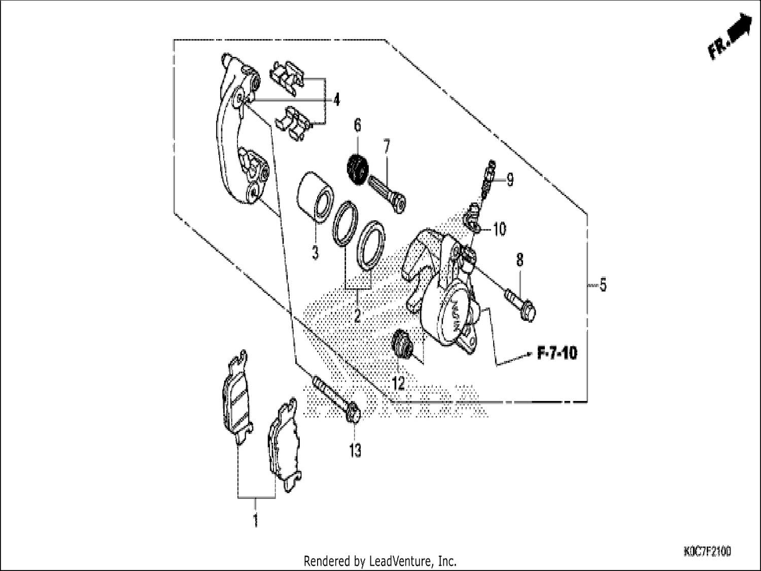  REAR BRAKE CALIPER