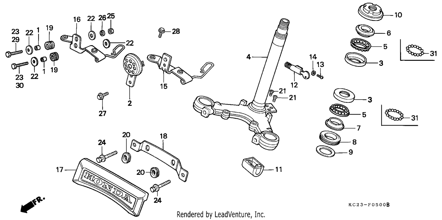 STEERING STEM/HORN