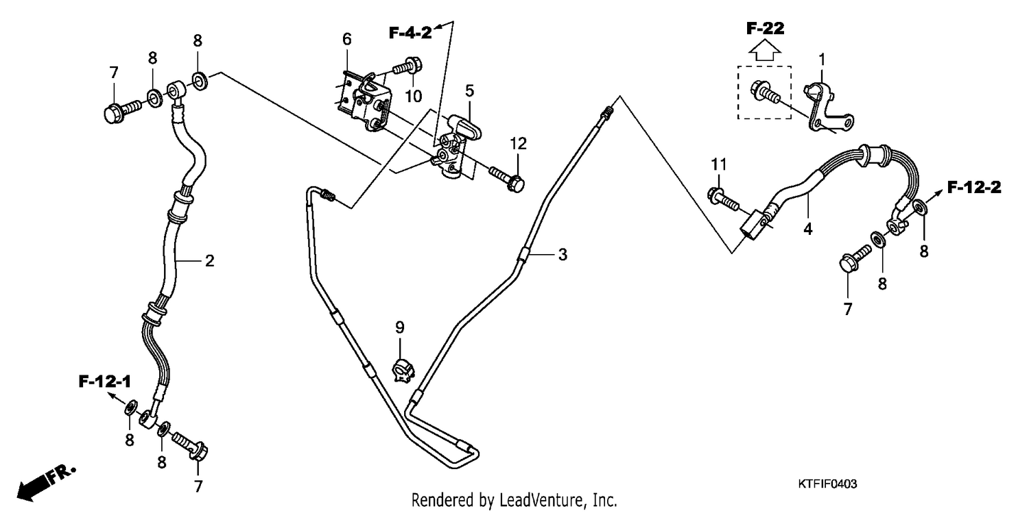 RR. BRAKE HOSE/BRAKE PIPE (SH1259/1509)