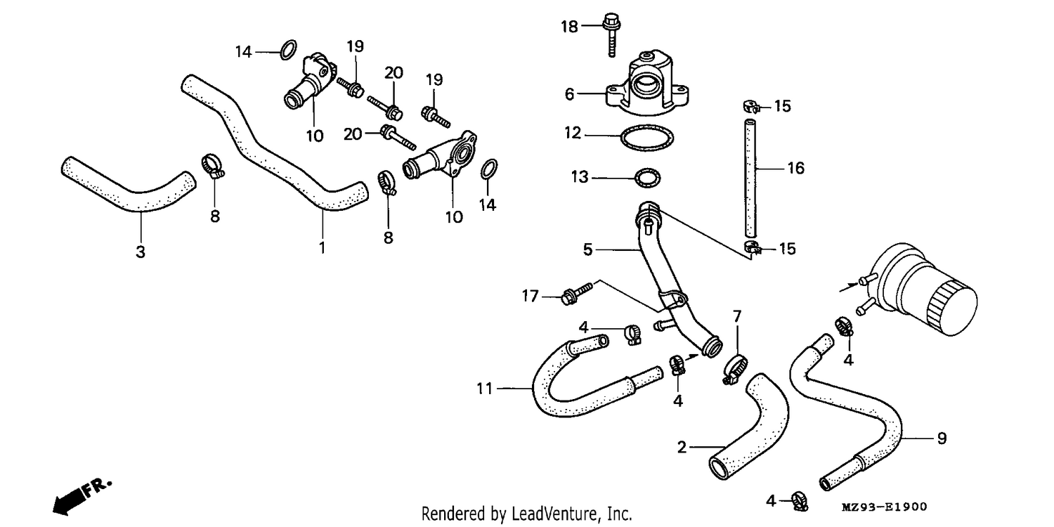 WATER PUMP (ST1100PP/PS)