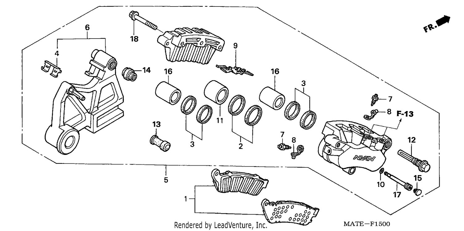 REAR BRAKE CALIPER