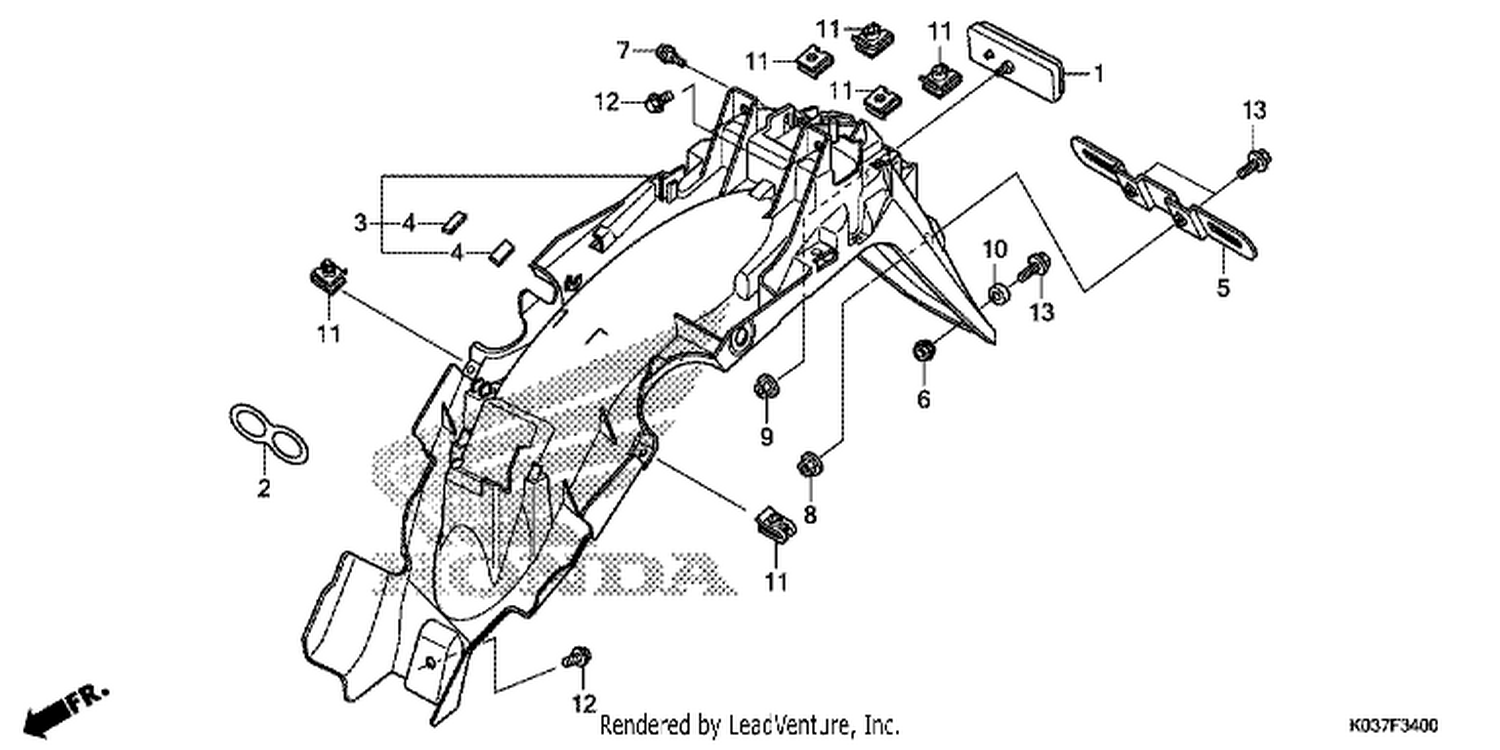  REAR FENDER
