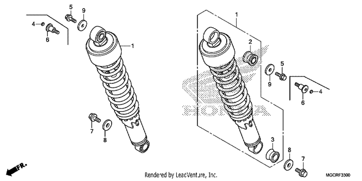  REAR CUSHION (CB1100CA/CAD/TA/TAD)