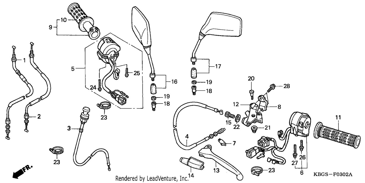 HANDLE LEVER/SWITCH/CABLE (3)