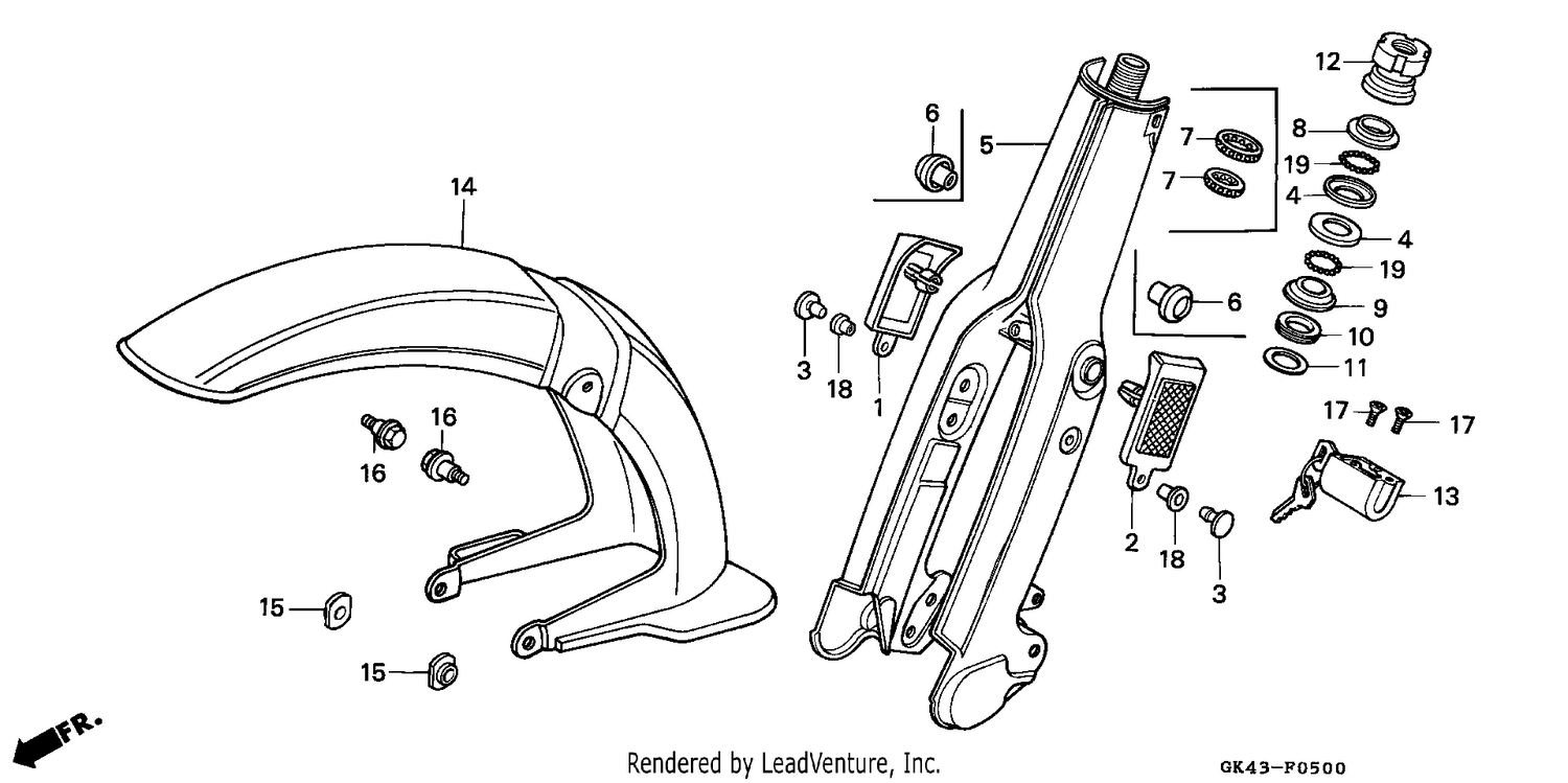 FRONT FORK/FRONT FENDER