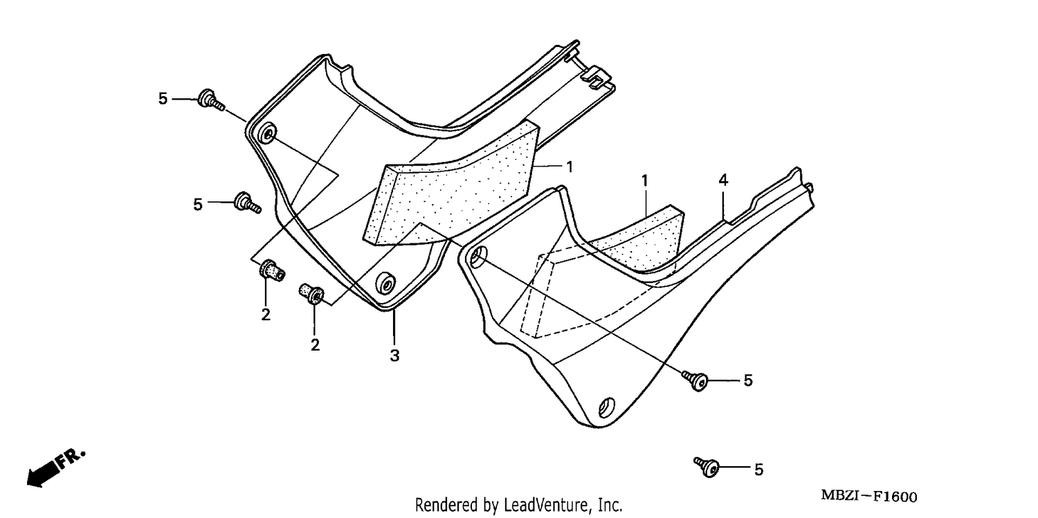 SIDE COVER (CB600F2/F22)