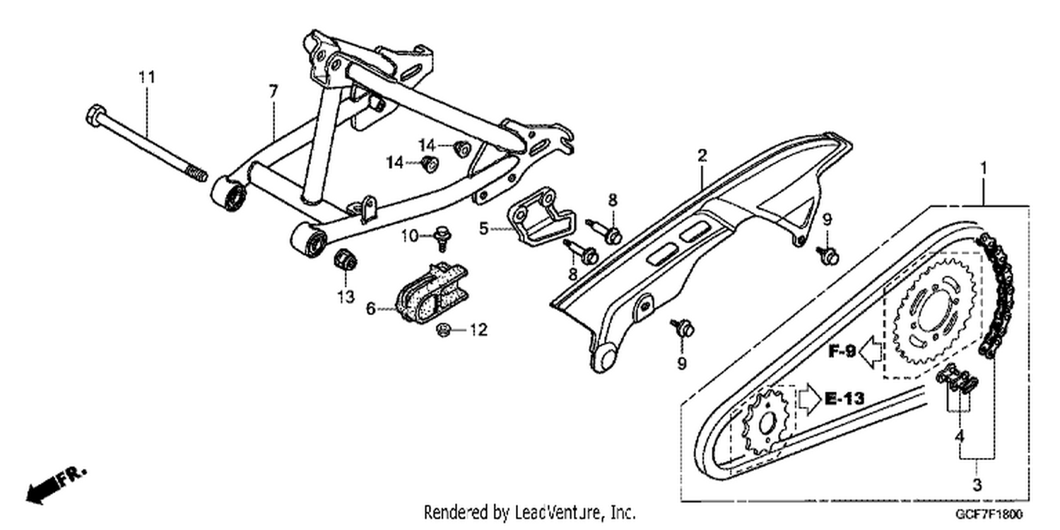  SWINGARM/CHAIN CASE