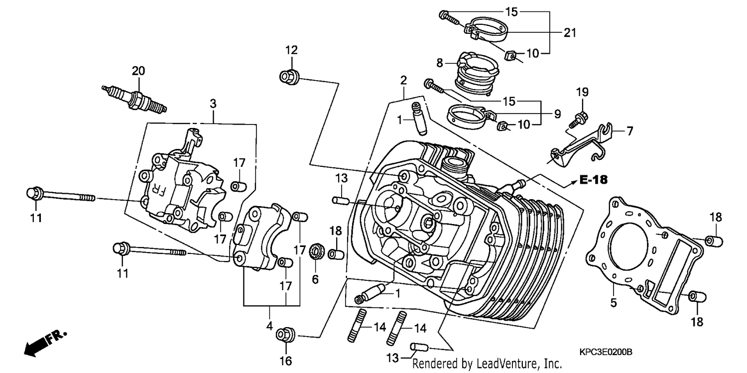 FRONT CYLINDER HEAD