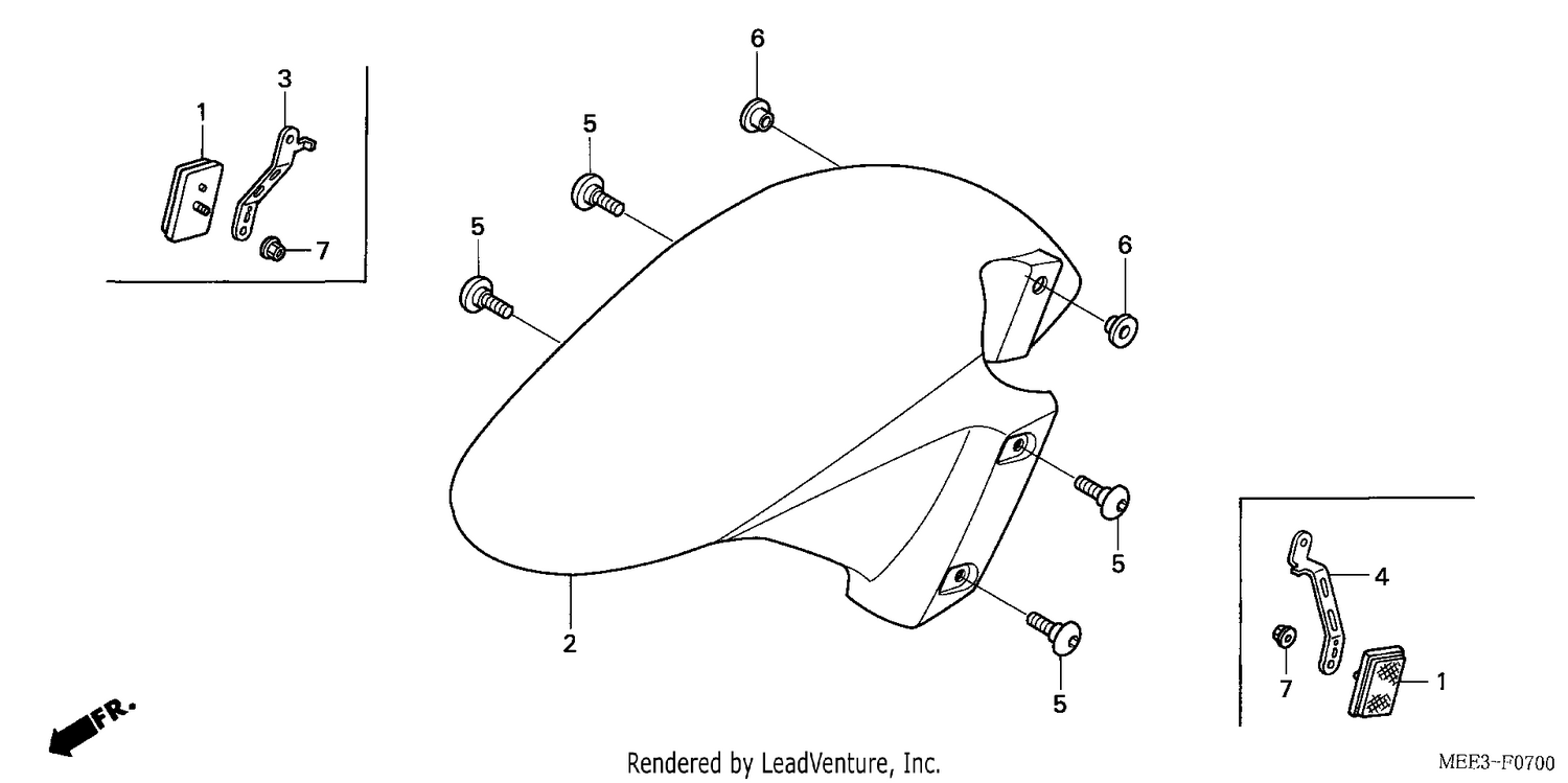 FRONT FENDER (CBR600RR3/4)