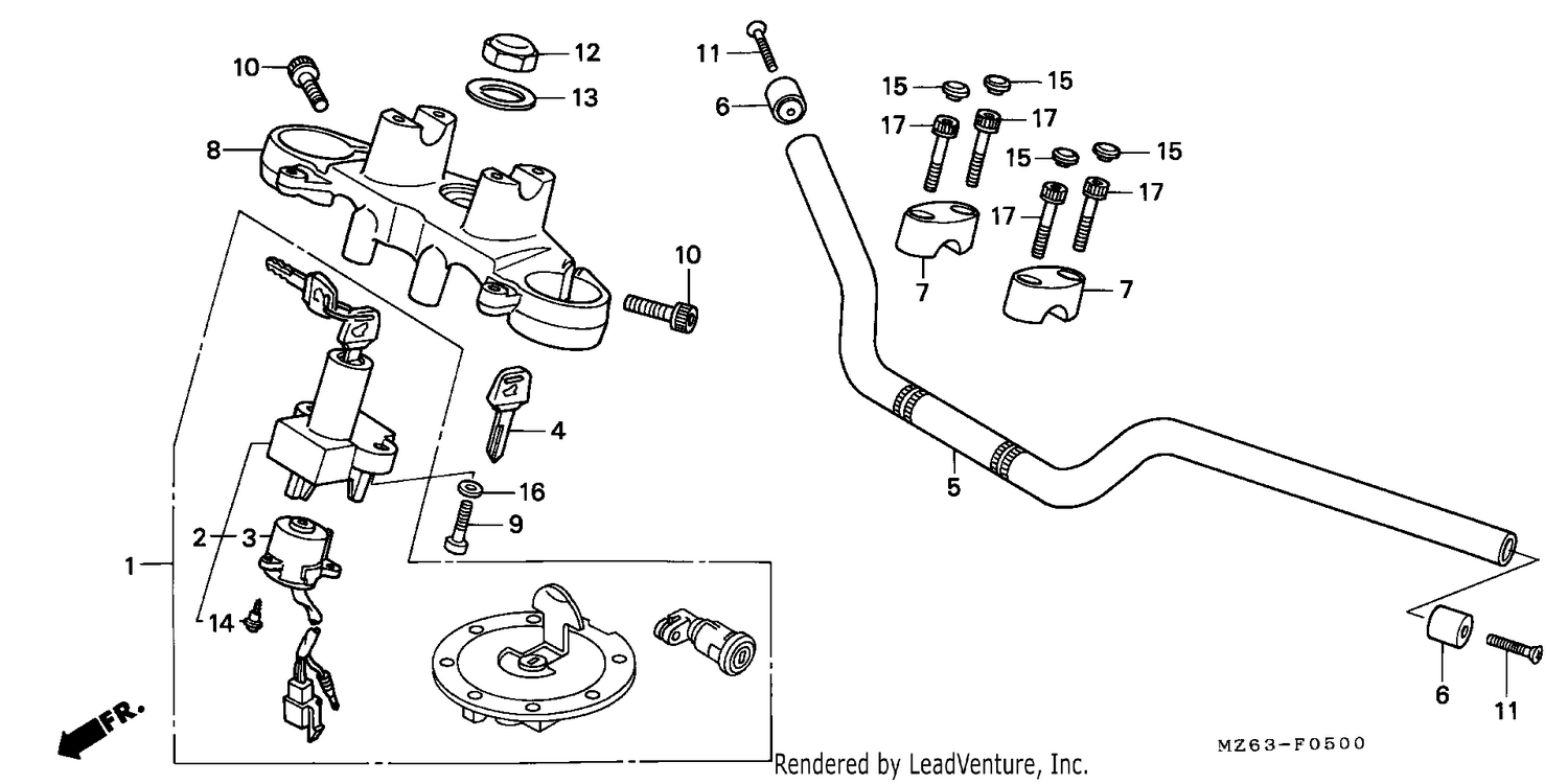 HANDLE PIPE/TOP BRIDGE