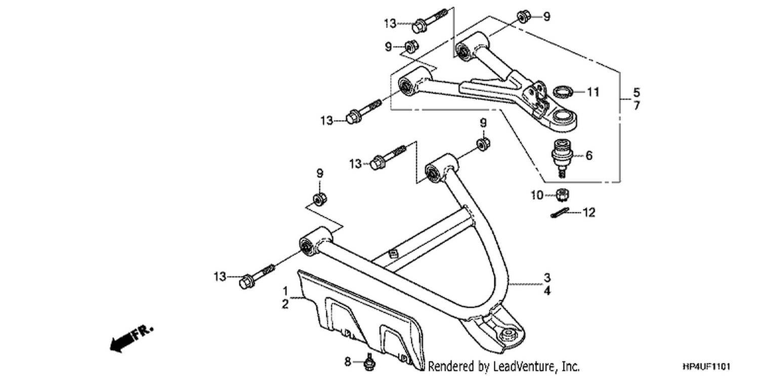  1 FRONT ARM (4WD)