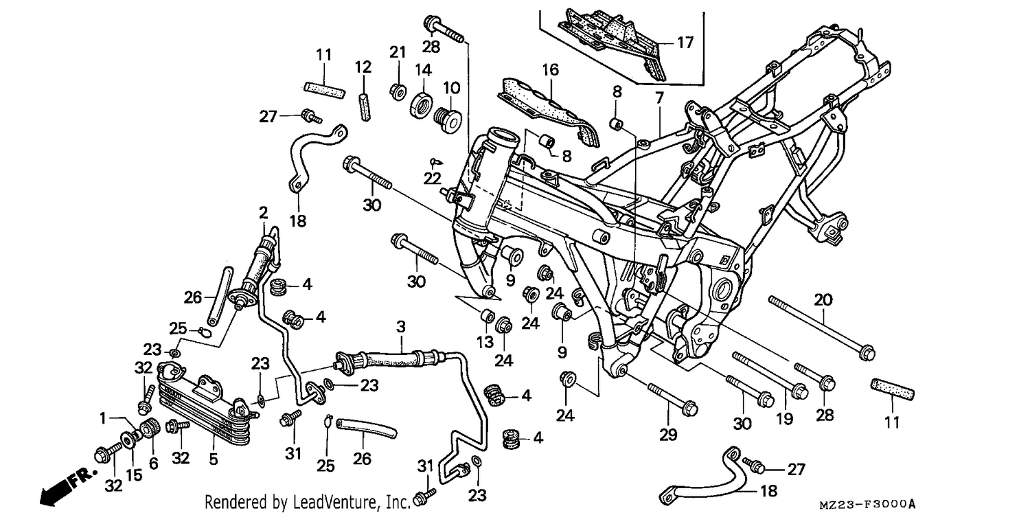 FRAME BODY/OIL COOLER