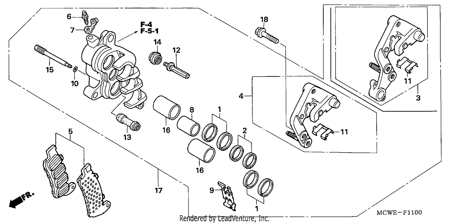 R. FRONT BRAKE CALIPER